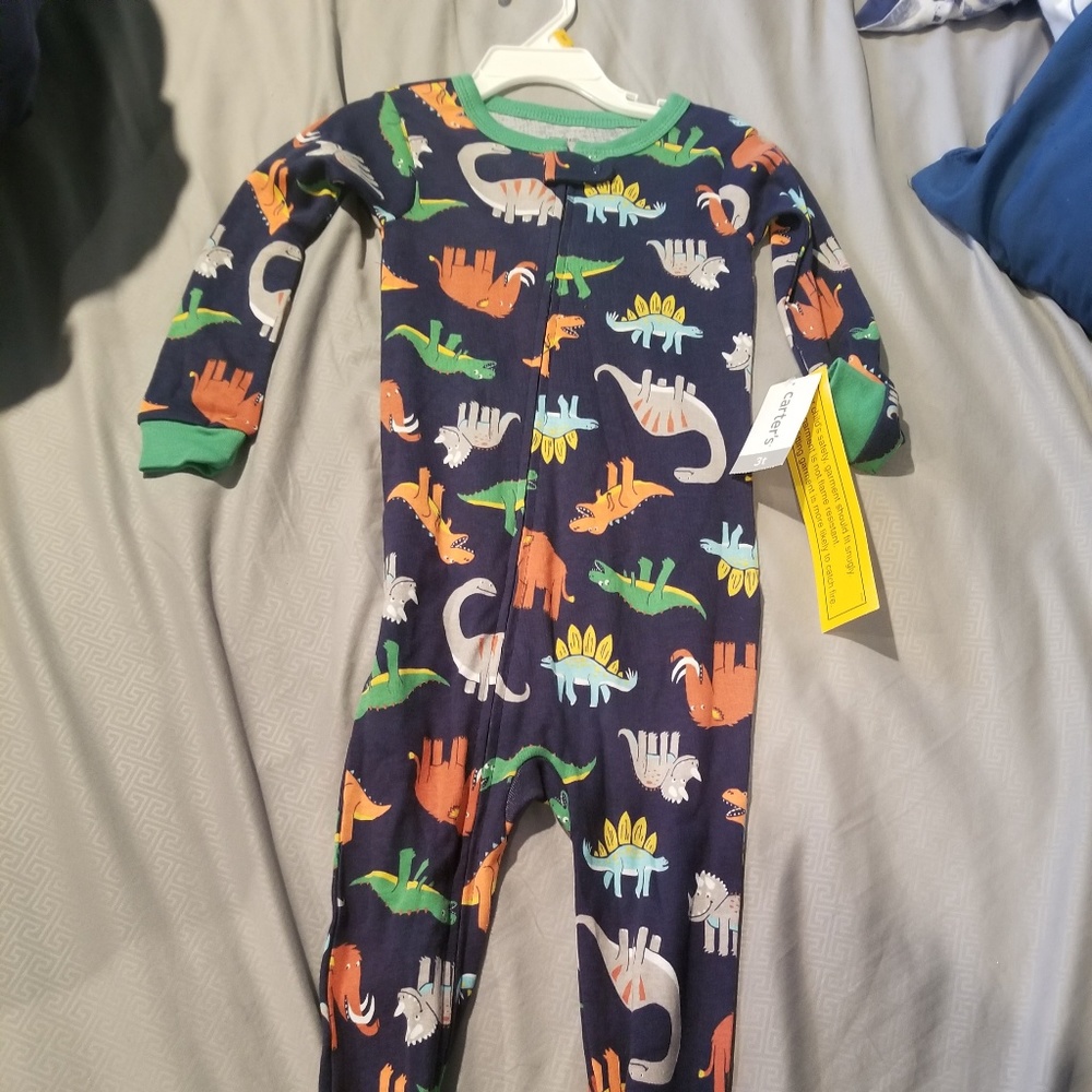 Lot of 5- Carter's Footie pajamas-3t - Picture 5 of 5